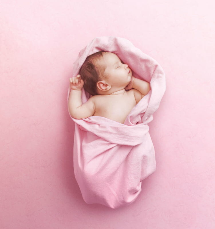 Healthy baby sleeping